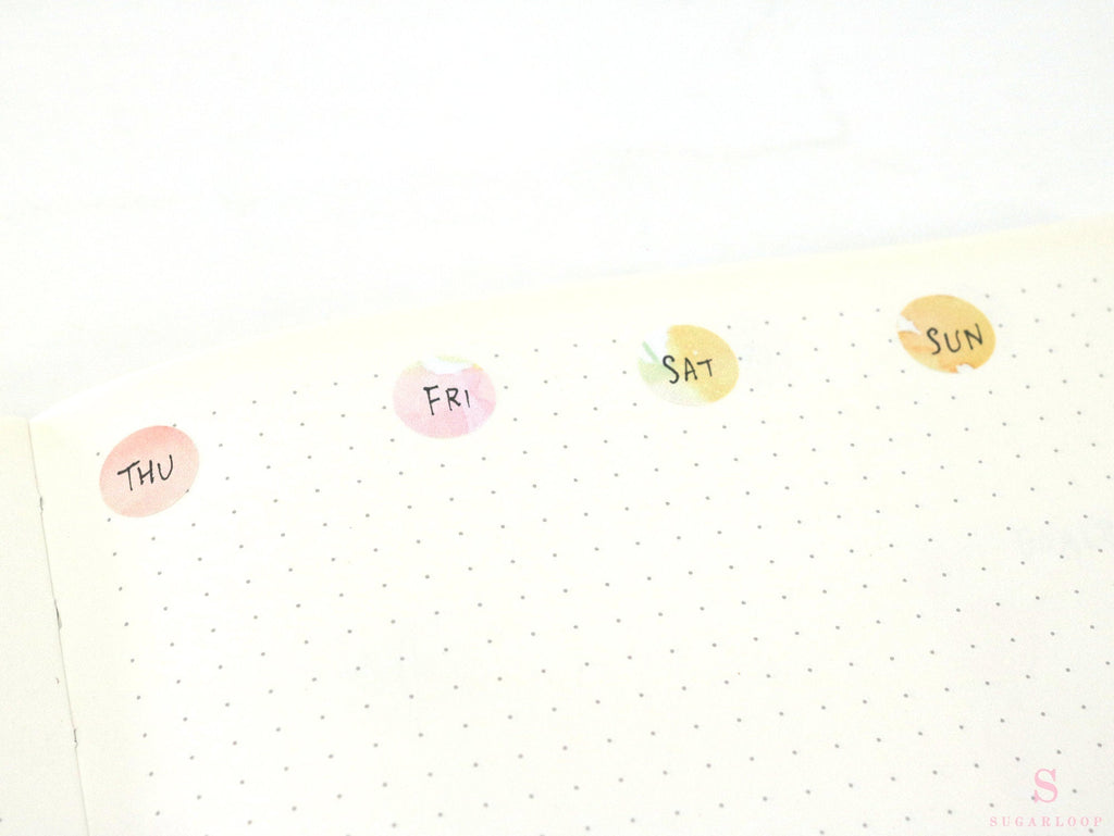 Dot Bujo Planner Stickers: 0.5 inch (12 mm)