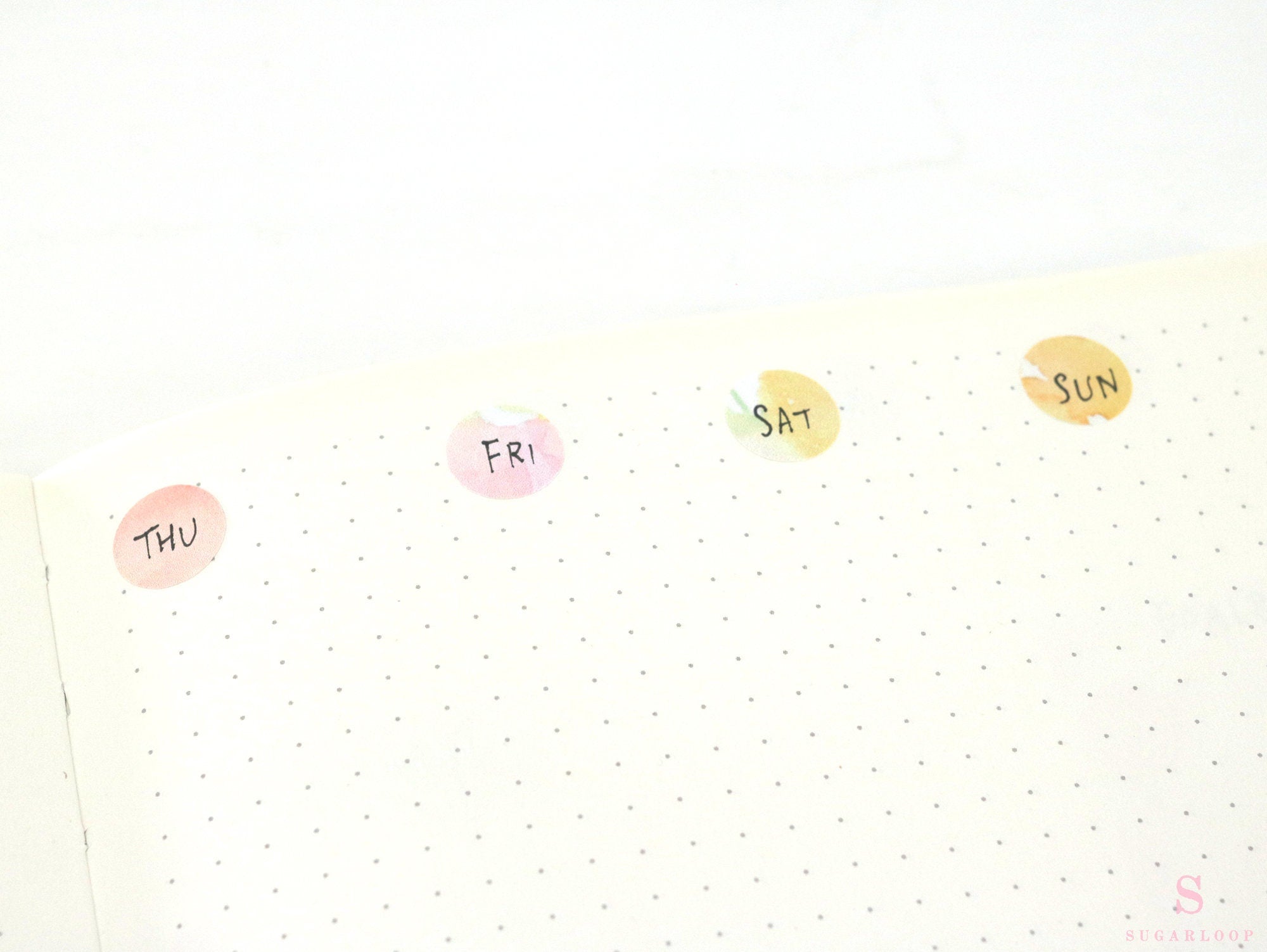 Dot Bujo Planner Stickers: 0.5 inch (12 mm)