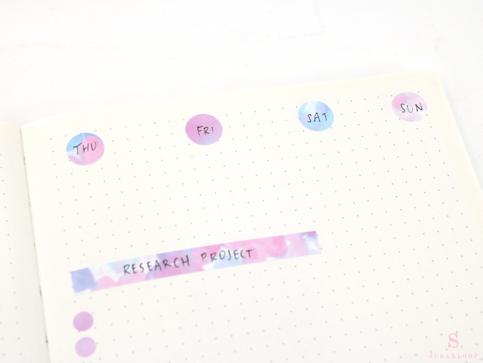 Dot Bujo Planner Stickers: 0.5 inch (12 mm)