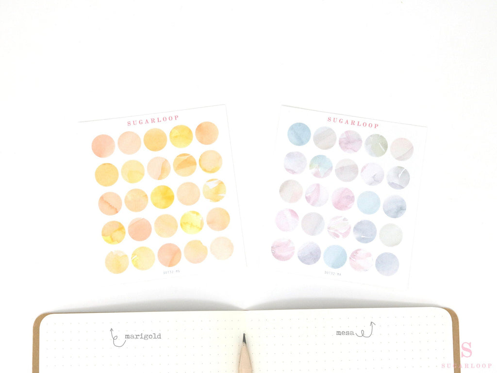 Dot Bujo Planner Stickers: 0.5 inch (12 mm)