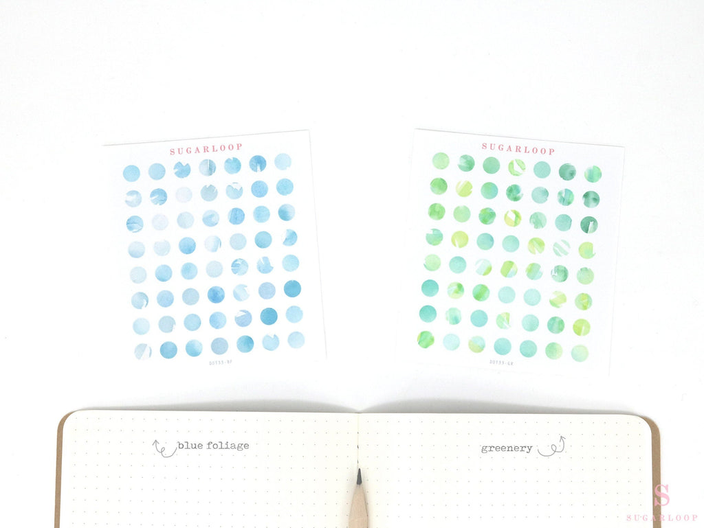 Quarter Inch Dot Bujo Planner Stickers: 0.25 inch (6 mm)