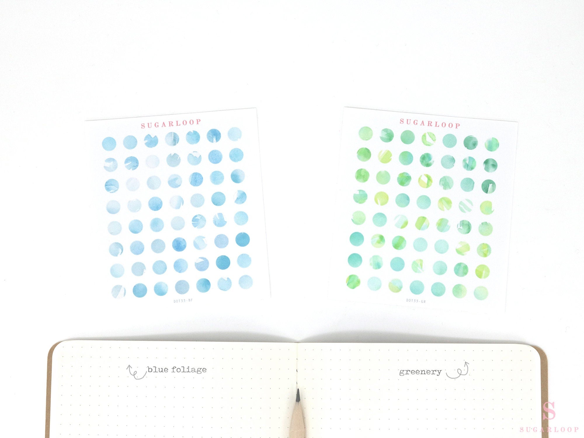 Quarter Inch Dot Bujo Planner Stickers: 0.25 inch (6 mm)