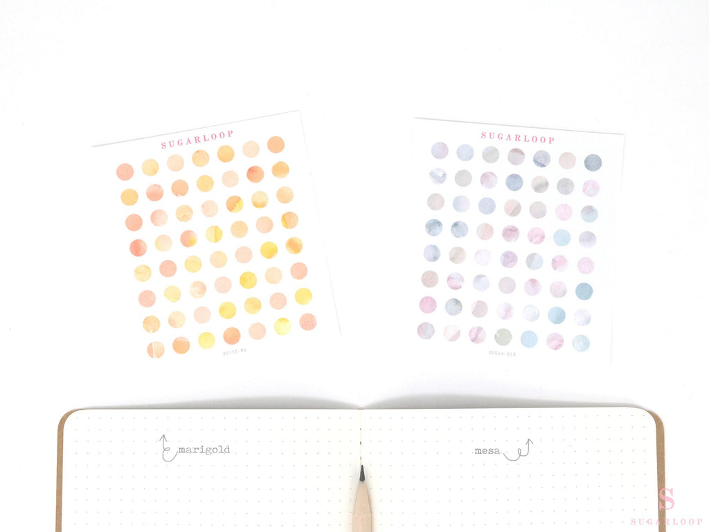 Quarter Inch Dot Bujo Planner Stickers: 0.25 inch (6 mm)