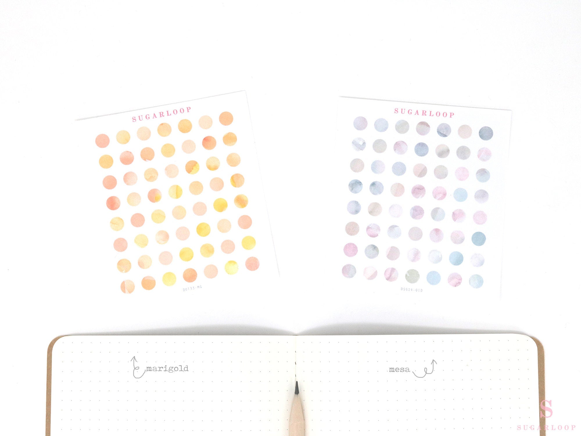 Quarter Inch Dot Bujo Planner Stickers: 0.25 inch (6 mm)