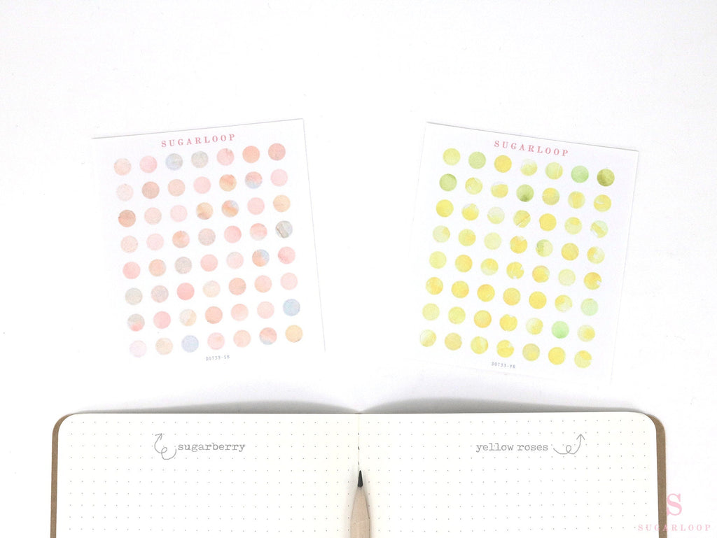 Quarter Inch Dot Bujo Planner Stickers: 0.25 inch (6 mm)