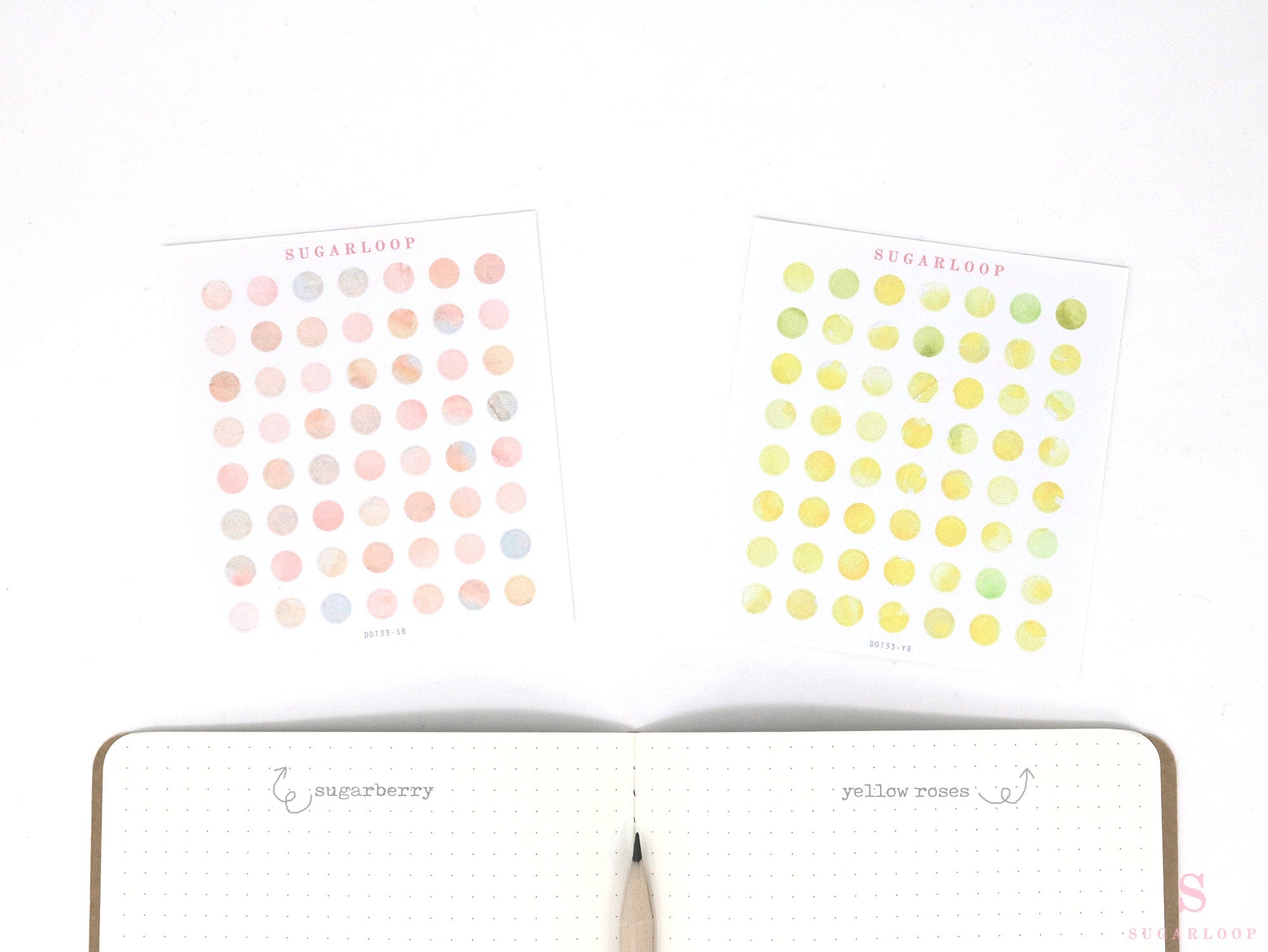 Quarter Inch Dot Bujo Planner Stickers: 0.25 inch (6 mm)