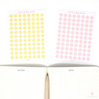 Mini Dot Round Circle Bujo Planner Stickers: 0.25” (6 mm)
