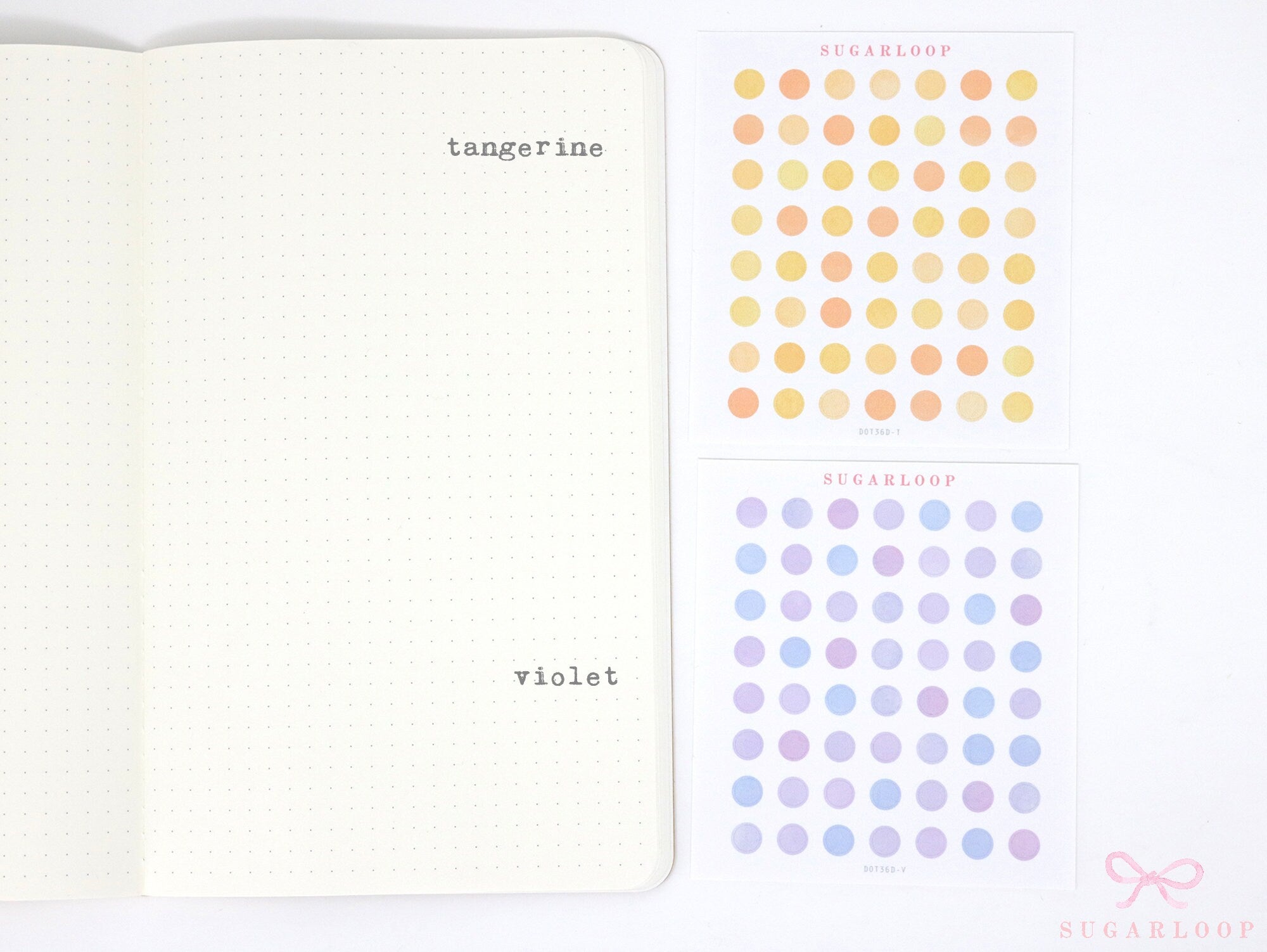 Mini Dot Hexagon Circle Square Planner & Journal Stickers: Quarter Inch 0.25” (6 mm)