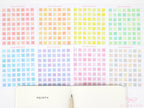 Mini Dot Hexagon Circle Square Planner & Journal Stickers: Quarter Inch 0.25” (6 mm)