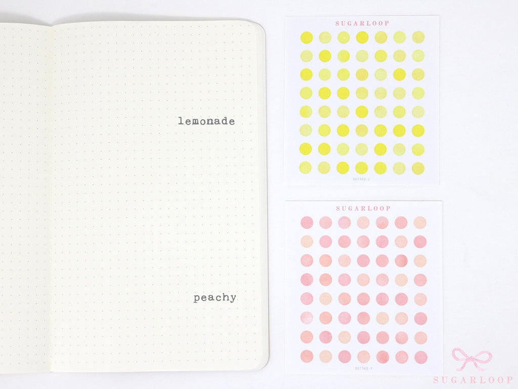 Mini Dot Hexagon Circle Square Planner & Journal Stickers: Quarter Inch 0.25” (6 mm)