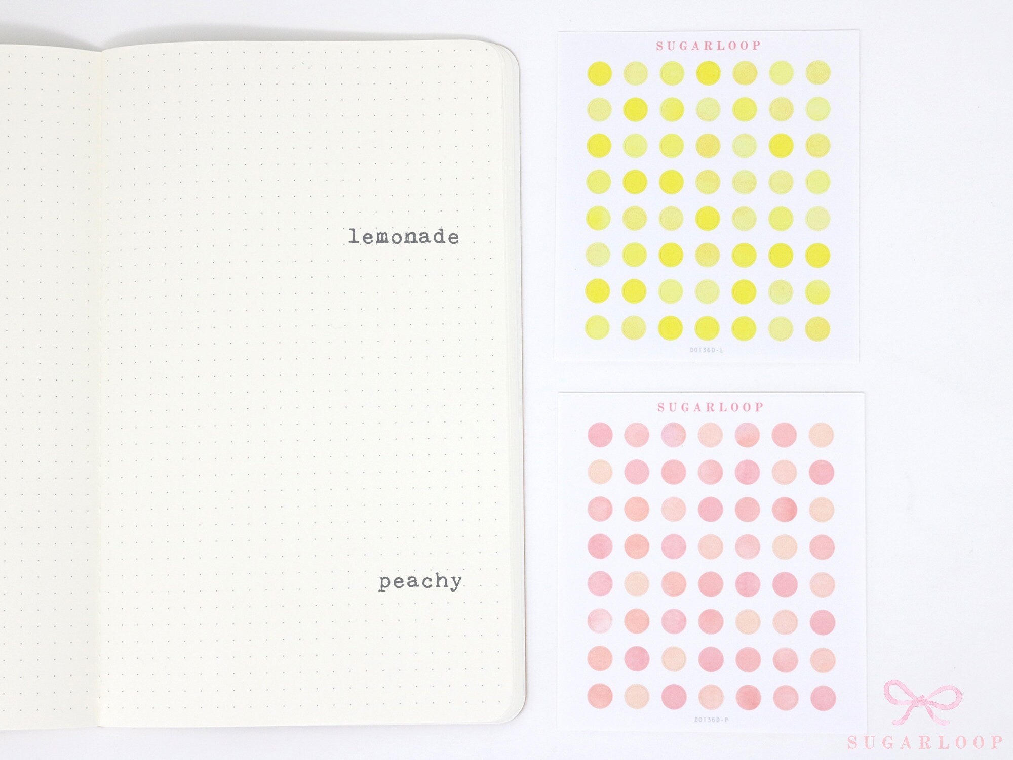 Mini Dot Hexagon Circle Square Planner & Journal Stickers: Quarter Inch 0.25” (6 mm)