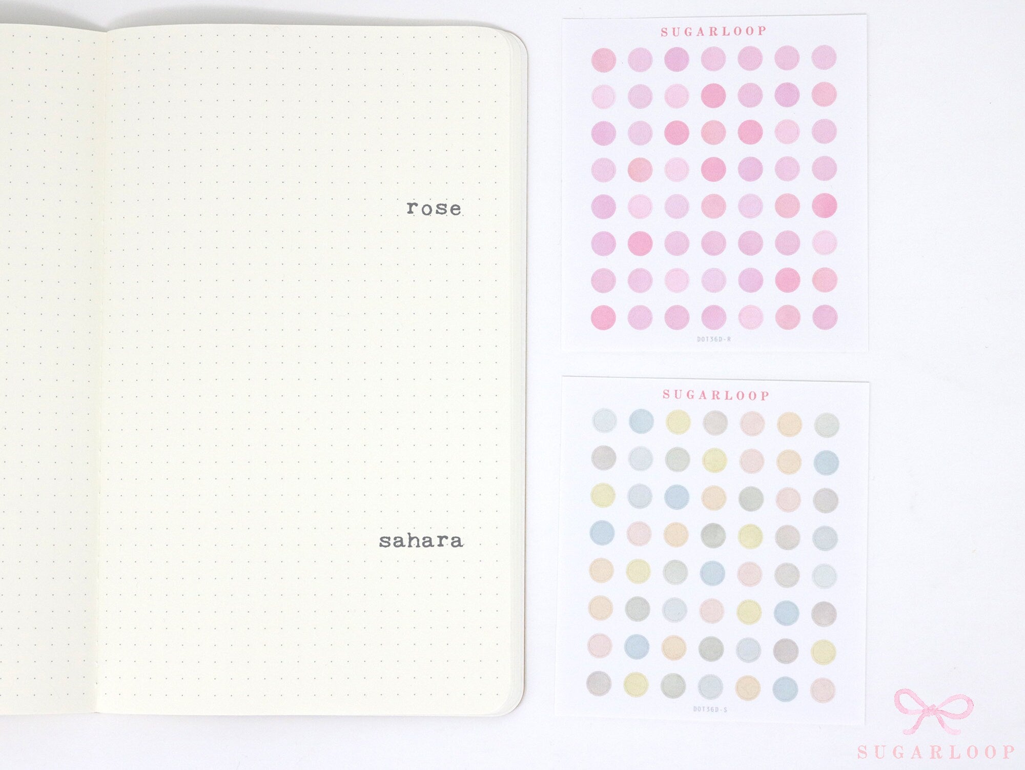 Mini Dot Hexagon Circle Square Planner & Journal Stickers: Quarter Inch 0.25” (6 mm)