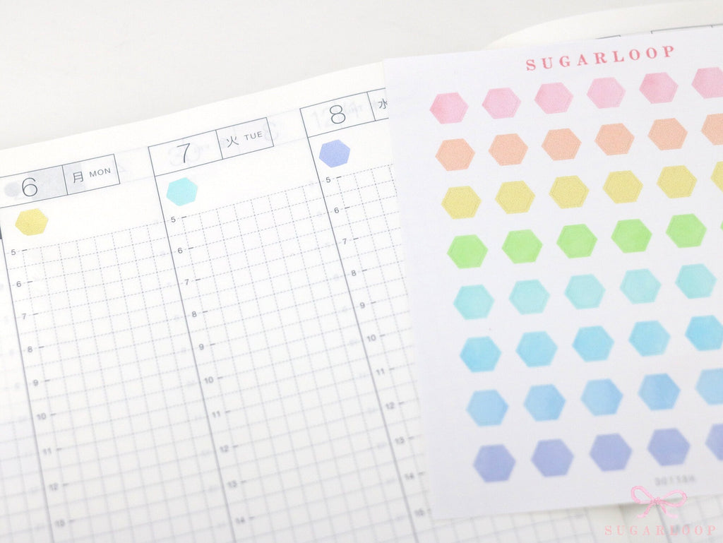 Pastel Quarter Inch Dot Planner & Journal Stickers: 0.25 inch (6 mm)