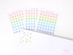 Pastel Quarter Inch Dot Planner & Journal Stickers: 0.25 inch (6 mm)