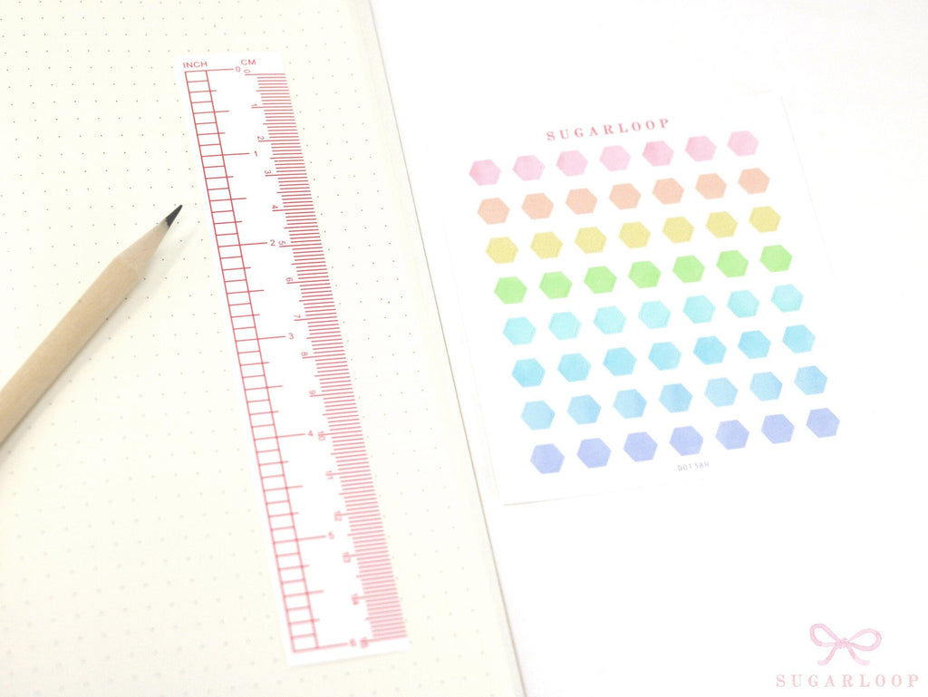 Pastel Quarter Inch Dot Planner & Journal Stickers: 0.25 inch (6 mm)