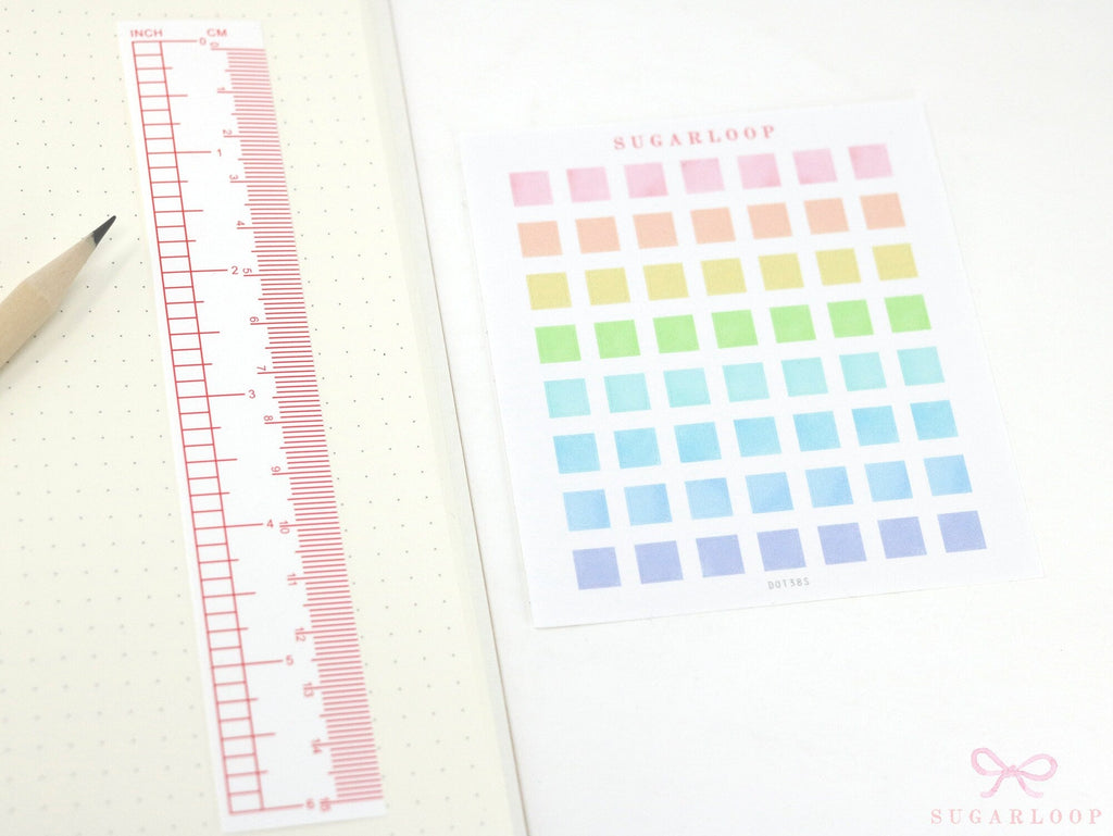 Pastel Quarter Inch Dot Planner & Journal Stickers: 0.25 inch (6 mm)