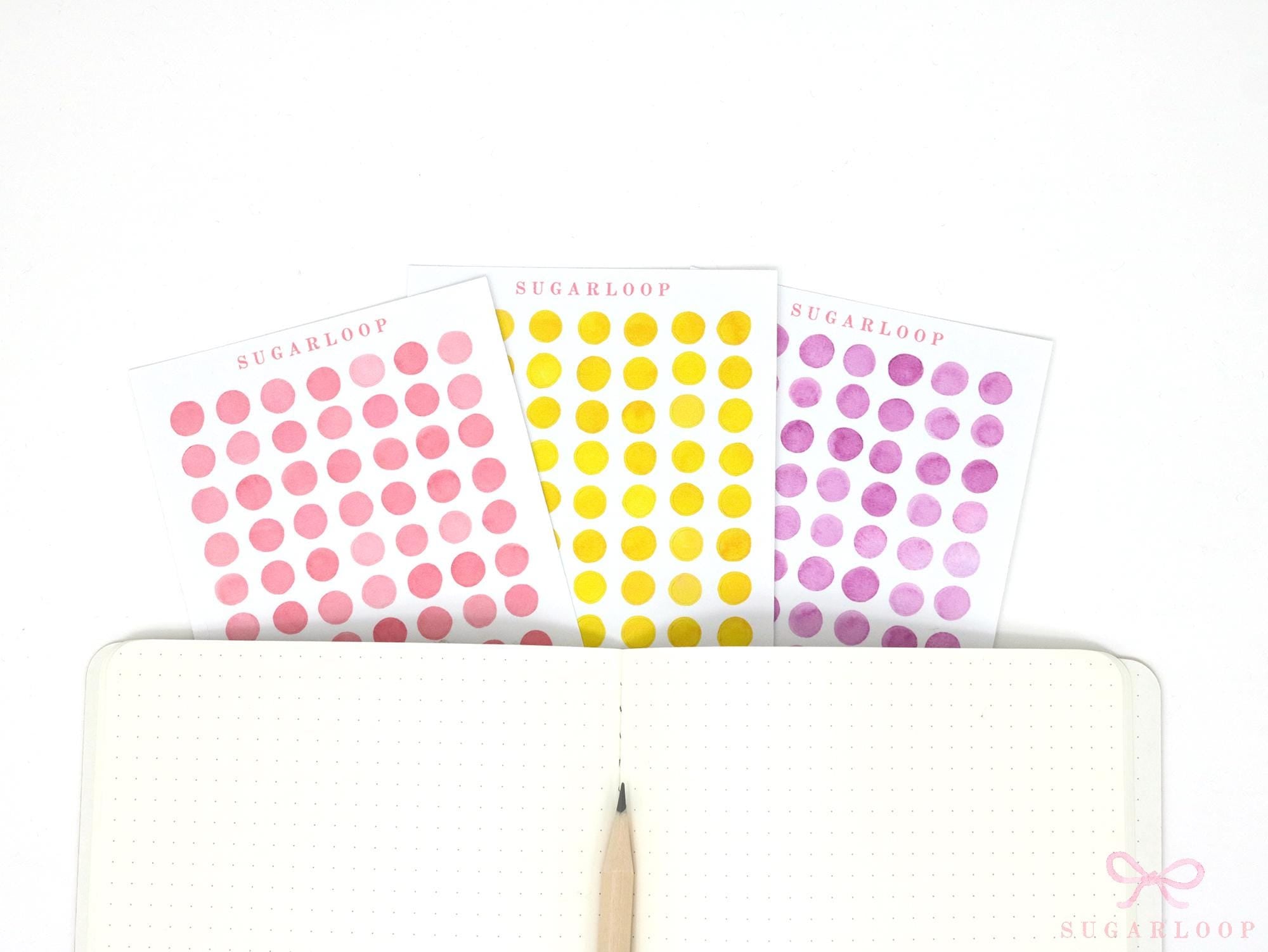 Mini Dot Planner Stickers – 0.25 in (6 mm) Color Coding Dots