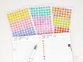 Mini Tiny Watercolor Dots Round Circle Bujo Planner Stickers: 0.25”(6 mm)