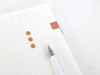 Solid Dots Planner and Journal Sticker Sheet: Hobo  Bullet Points  Color Code