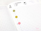 Solid Dots Planner and Journal Sticker Sheet: Hobo  Bullet Points  Color Code