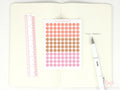 Solid Dots Planner and Journal Sticker Sheet: Hobo  Bullet Points  Color Code
