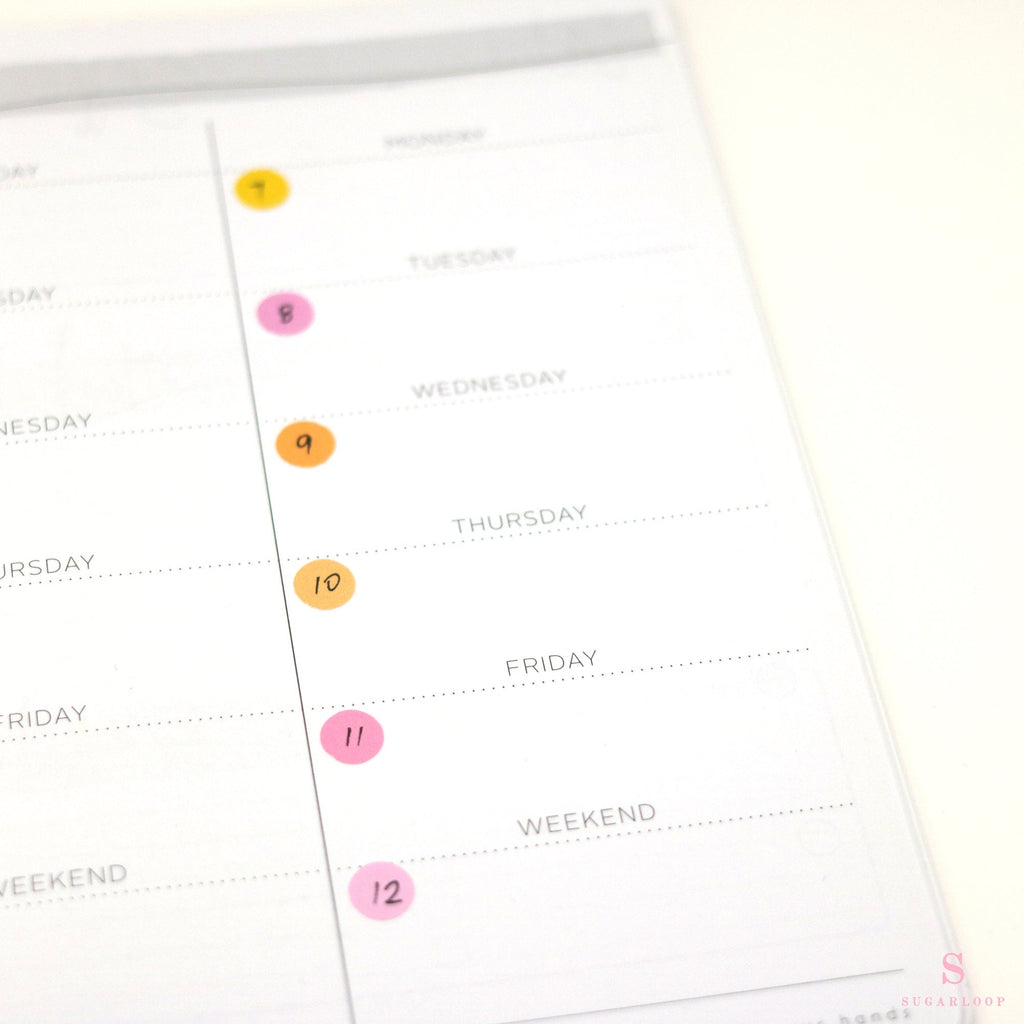 Small Dot Pastel Round Circle Bujo Planner Stickers: 0.3” (9 mm)