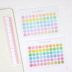 Small Dot Pastel Round Circle Bujo Planner Stickers: 0.3” (9 mm)