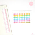 Small Dot Pastel Round Circle Bujo Planner Stickers: 0.3” (9 mm)