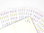 Wine Cocktail Glass Stickers for Planners Bujos and Journals