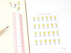 Wine Cocktail Glass Stickers for Planners Bujos and Journals
