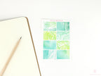 Color Palette Deco Stickers for Journals & Planners: Greenery