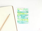 Color Palette Deco Stickers for Journals & Planners: Greenery
