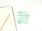 Color Palette Deco Stickers for Journals & Planners: Greenery