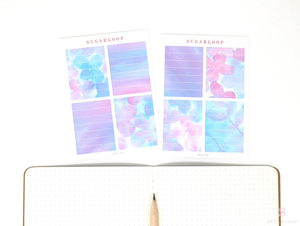 Color Palette Deco Stickers for Journals & Planners: Misty