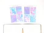 Color Palette Deco Stickers for Journals & Planners: Misty
