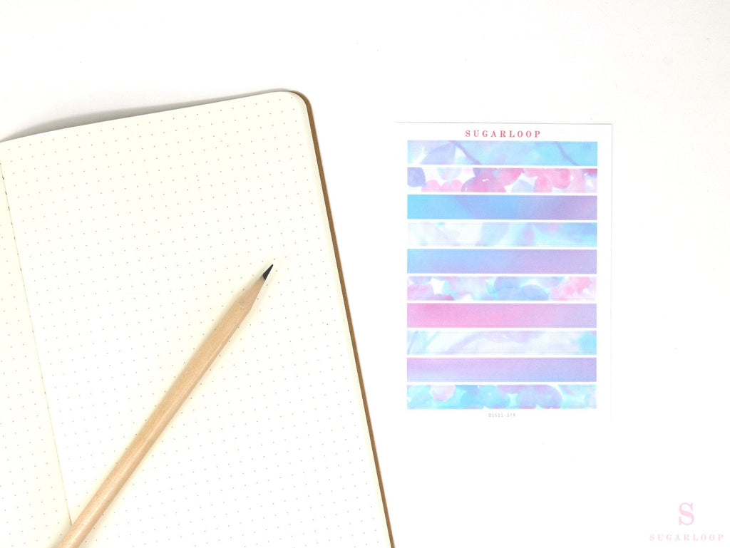Color Palette Deco Stickers for Journals & Planners: Misty
