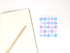 Color Palette Deco Stickers for Journals & Planners: Misty