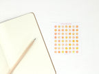 Color Palette Deco Stickers for Journals & Planners: Marigold