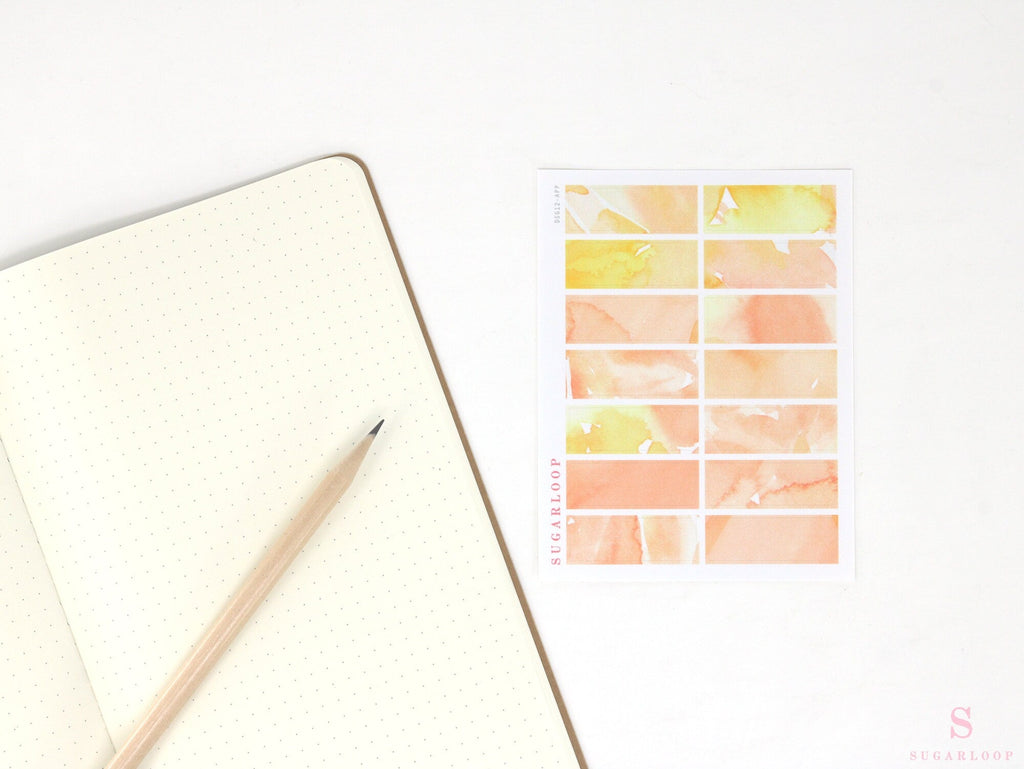 Color Palette Deco Stickers for Journals & Planners: Marigold