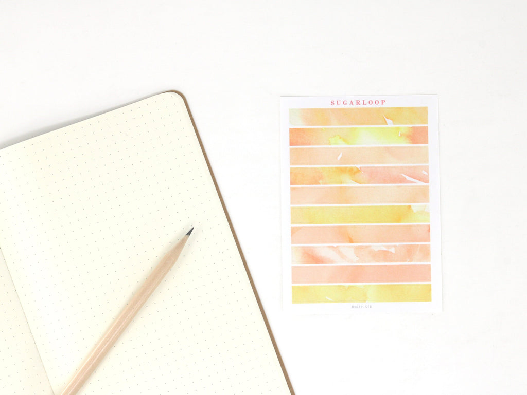 Color Palette Deco Stickers for Journals & Planners: Marigold