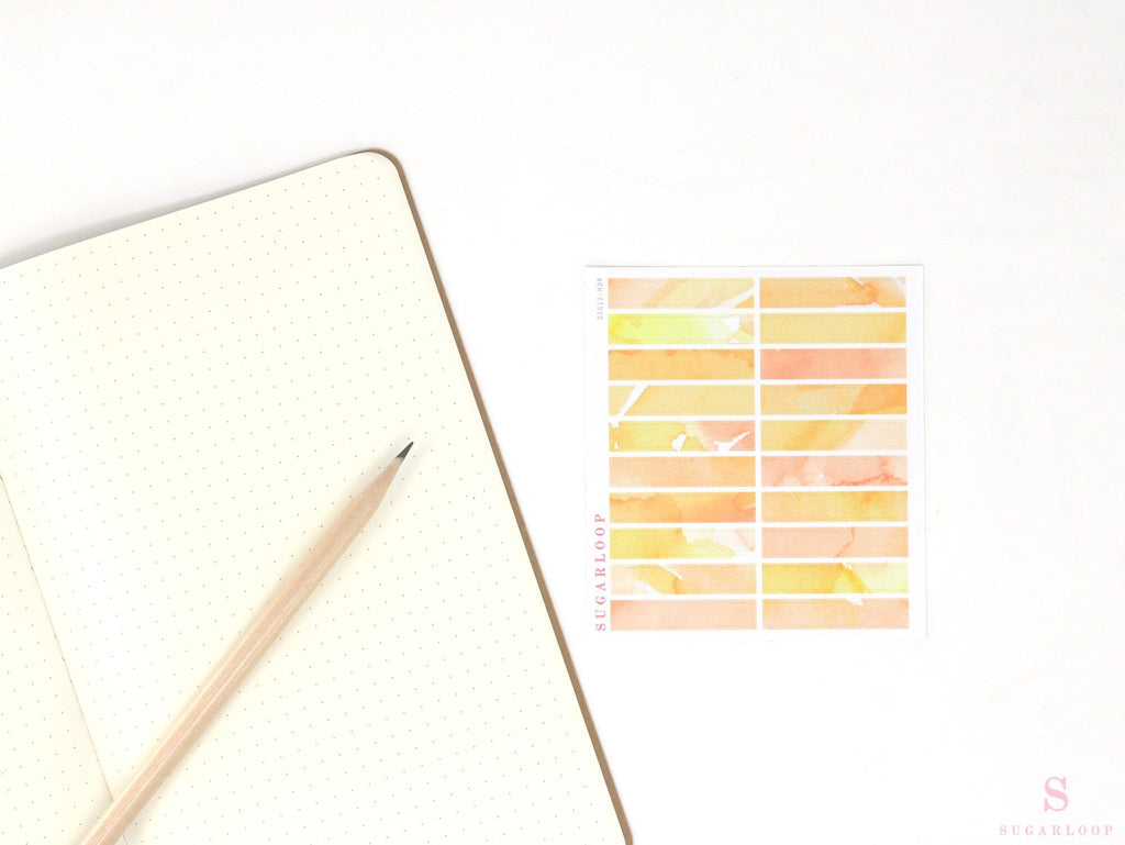 Color Palette Deco Stickers for Journals & Planners: Marigold