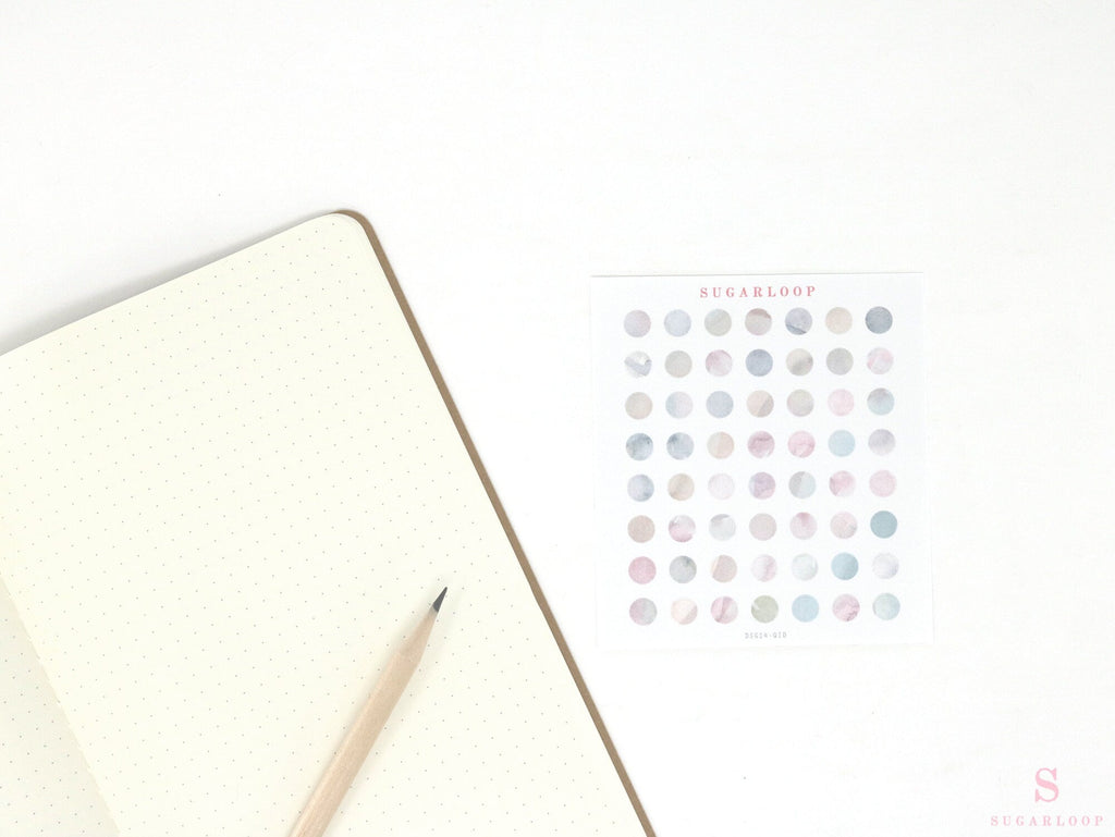 Color Palette Deco Stickers for Journals & Planners: Mesa