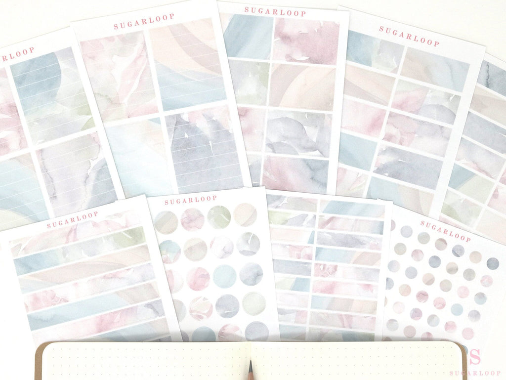 Color Palette Deco Stickers for Journals & Planners: Mesa