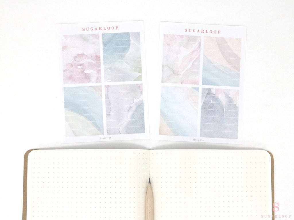Color Palette Deco Stickers for Journals & Planners: Mesa