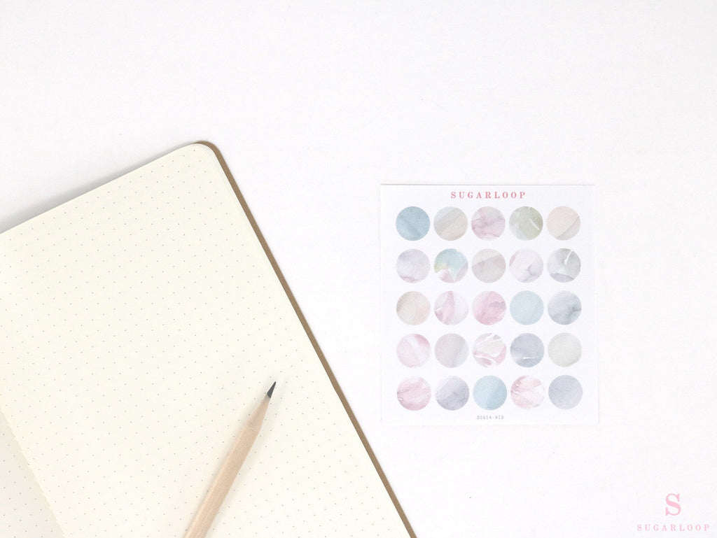 Color Palette Deco Stickers for Journals & Planners: Mesa