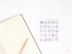 Color Palette Deco Stickers for Journals & Planners: Mesa