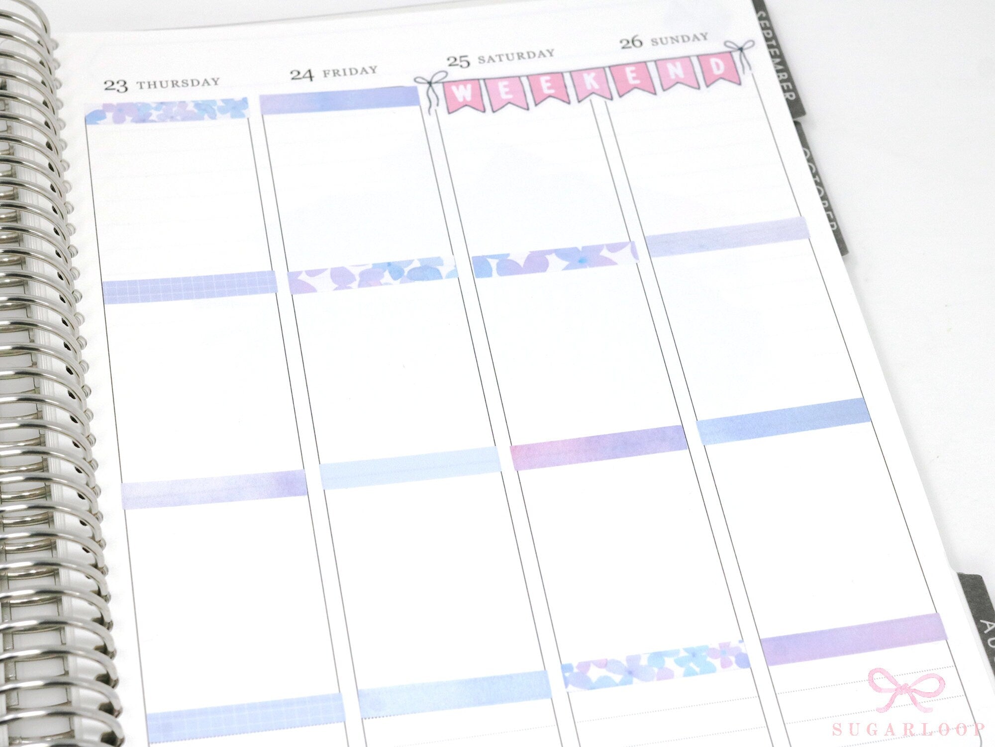 Color Palette Deco Stickers for Journals & Planners: Hydrangea