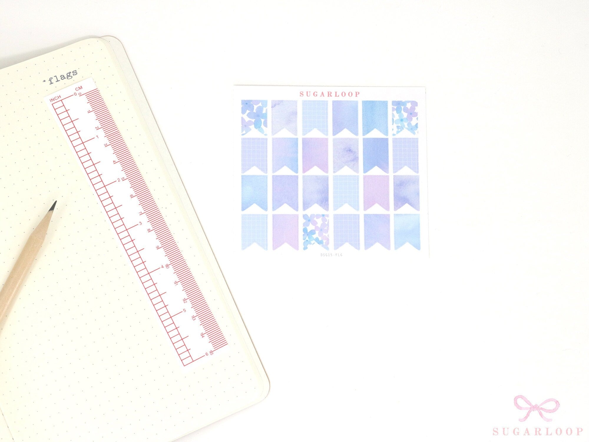 Color Palette Deco Stickers for Journals & Planners: Hydrangea