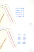 Color Palette Deco Stickers for Journals & Planners: Hydrangea