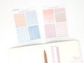 Gingham Planner Stickers – Dots  Headers  Boxes  Strips & Deco for Journals  Diaries and Calendars